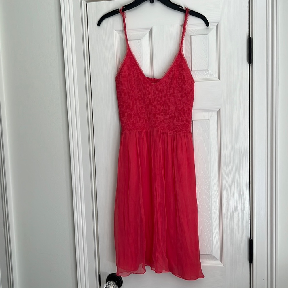 Rebecca Taylor SZ8 Silk Coral Sundress Never Worn